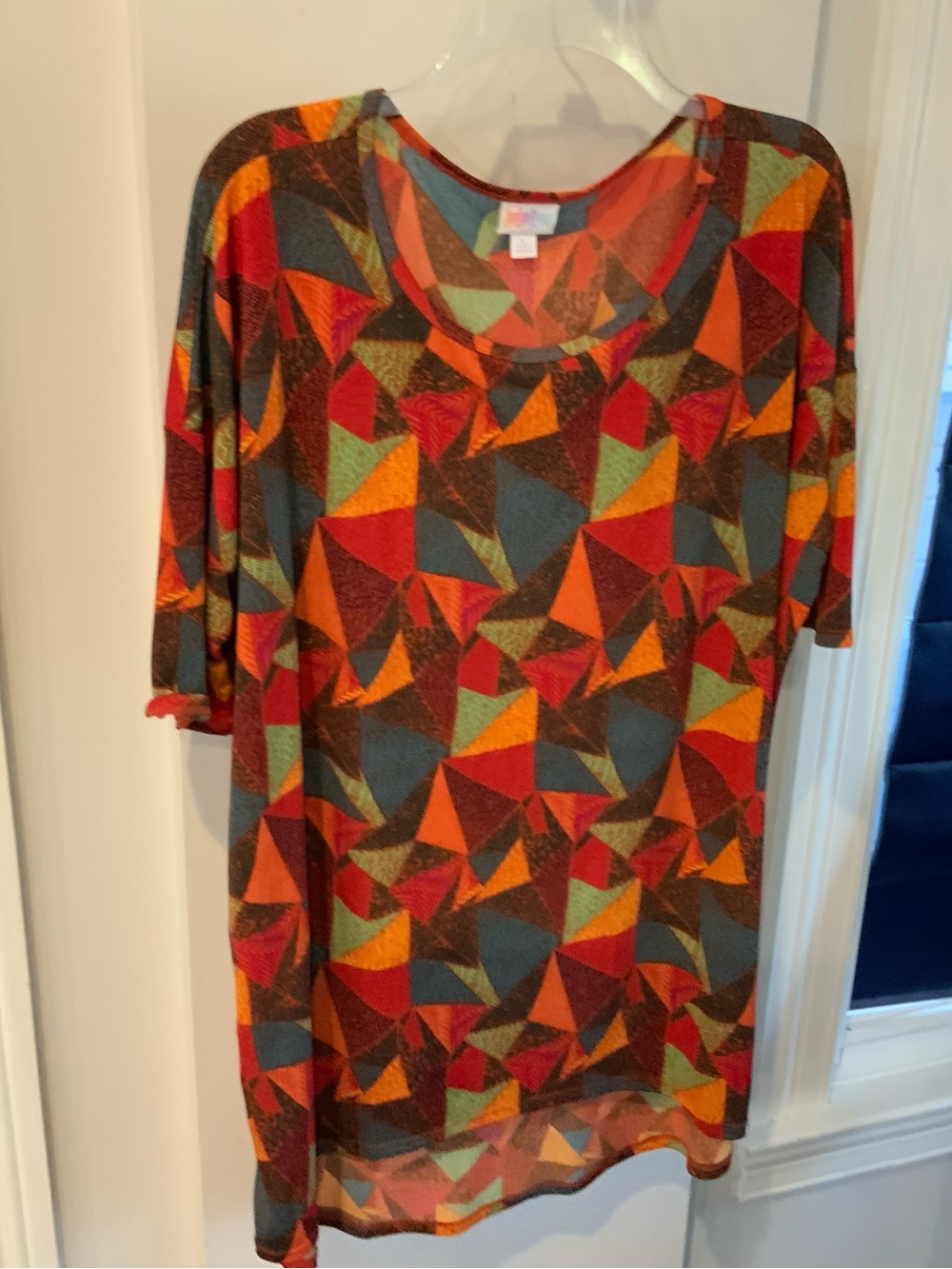 Lula roe Colorful Geometric Tunic Top - Multi size large sku 3138